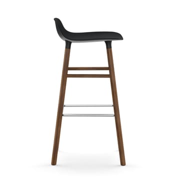 Chaise de bar Form Chair pieds en noyer - noir - Normann Copenhagen