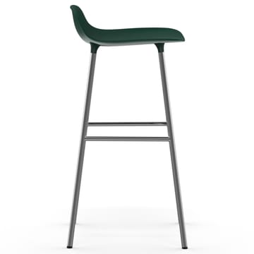 Chaise de bar Form pieds chromés 75 cm - Vert - Normann Copenhagen