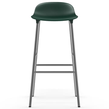 Chaise de bar Form pieds chromés 75 cm - Vert - Normann Copenhagen