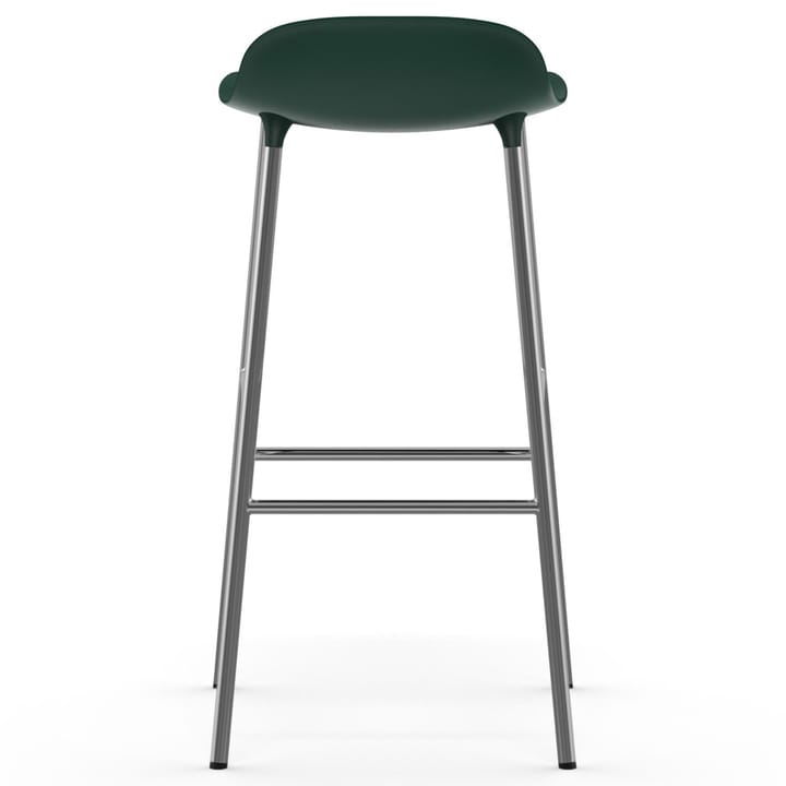 Chaise de bar Form pieds chromés 75 cm - Vert - Normann Copenhagen