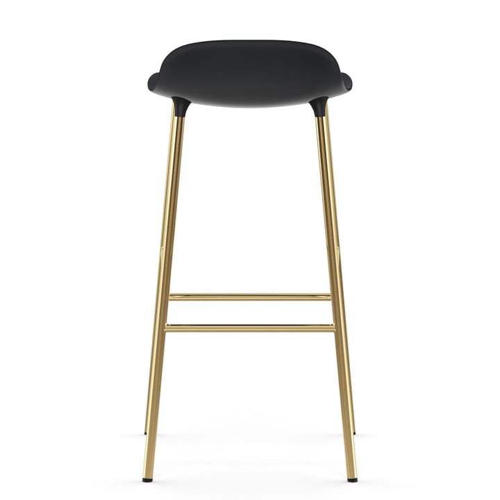Chaise de bar Form pieds en laiton 75 cm - Noir - Normann Copenhagen