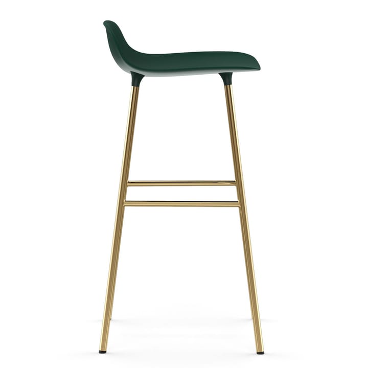Chaise de bar Form pieds en laiton 75 cm - Vert - Normann Copenhagen