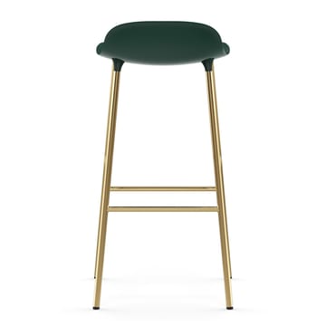 Chaise de bar Form pieds en laiton 75 cm - Vert - Normann Copenhagen