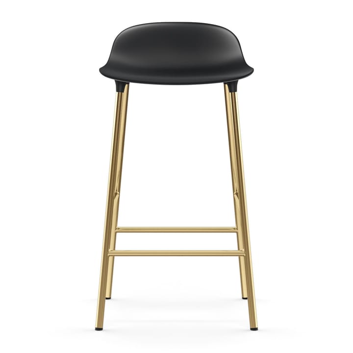 Chaise de bar Form pieds en laiton - Noir - Normann Copenhagen