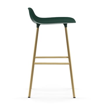 Chaise de bar Form pieds en laiton - Vert - Normann Copenhagen