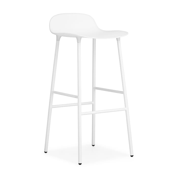 Chaise de bar Form pieds en métal 75 cm - blanc - Normann Copenhagen
