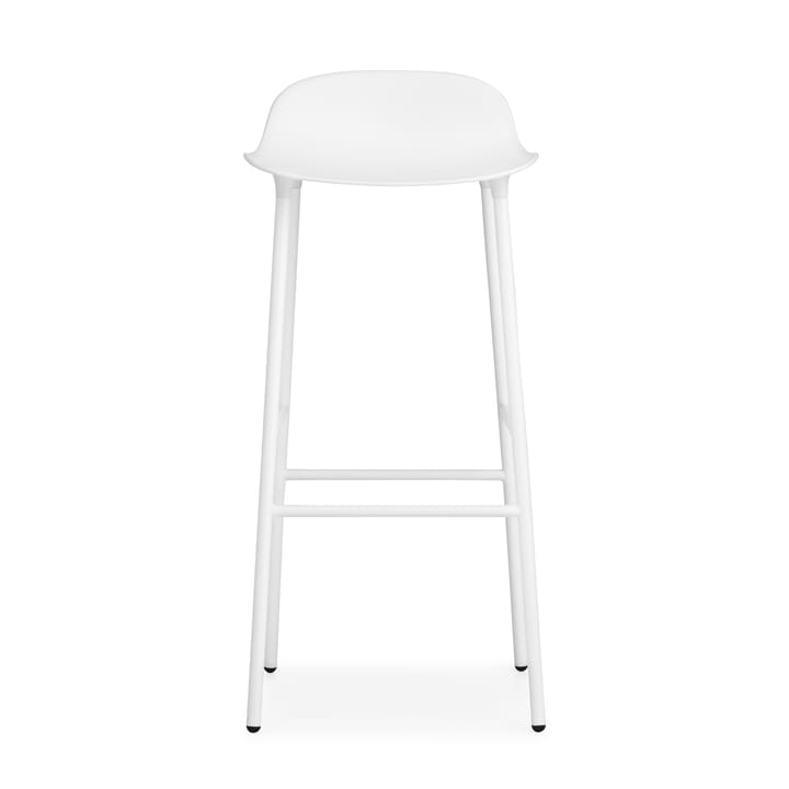 Chaise de bar Form pieds en métal 75 cm - blanc - Normann Copenhagen