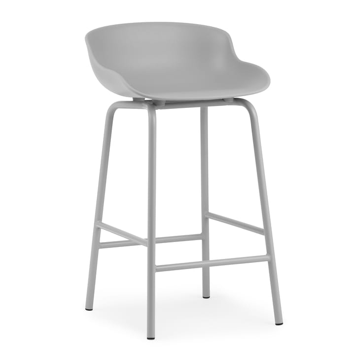 Chaise de bar Hyg pieds en métal 65 cm - Gris - Normann Copenhagen