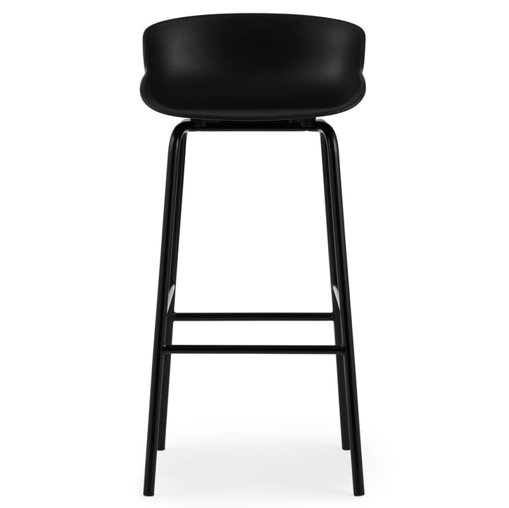 Chaise de bar Hyg pieds en métal 75 cm - Noir - Normann Copenhagen
