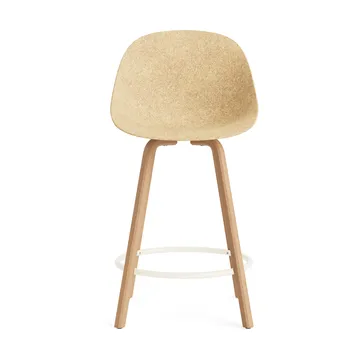 Chaise de bar Mat Bar Chair 65 cm - Hemp-hêtre-crème acier - Normann Copenhagen