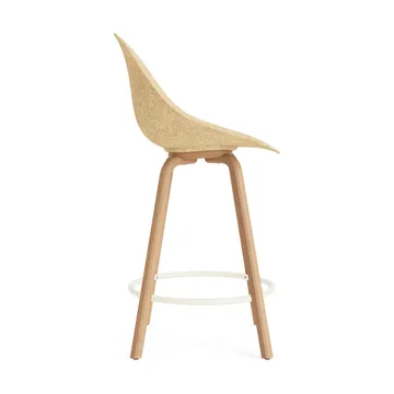 Chaise de bar Mat Bar Chair 65 cm - Hemp-hêtre-crème acier - Normann Copenhagen