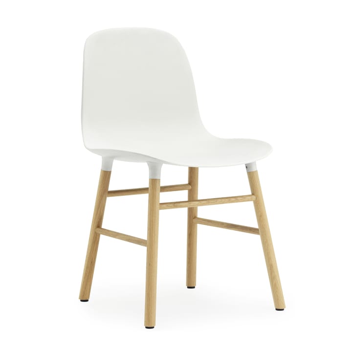 Chaise Form Chair pieds en chêne lot de 2 - blanc-chêne - Normann Copenhagen