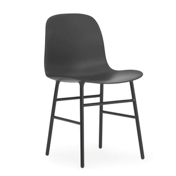 Chaise Form Chair pieds en métal lot de 2 - noir - Normann Copenhagen