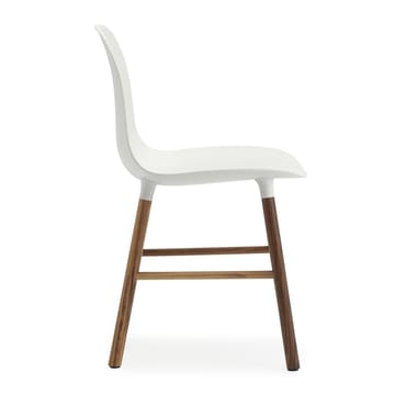 Chaise Form Chair pieds en noyer lot de 2 - blanc-noyer - Normann Copenhagen