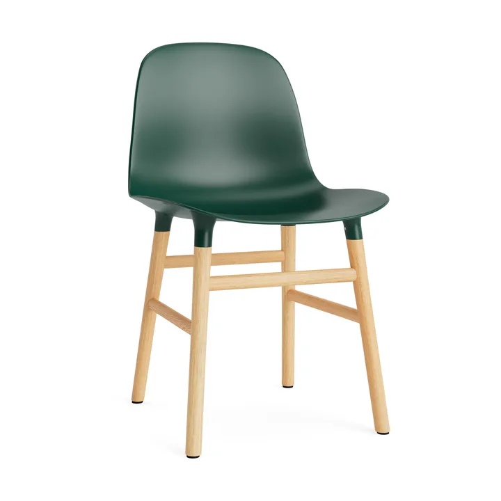 Chaise Form - green, pieds en chêne - Normann Copenhagen