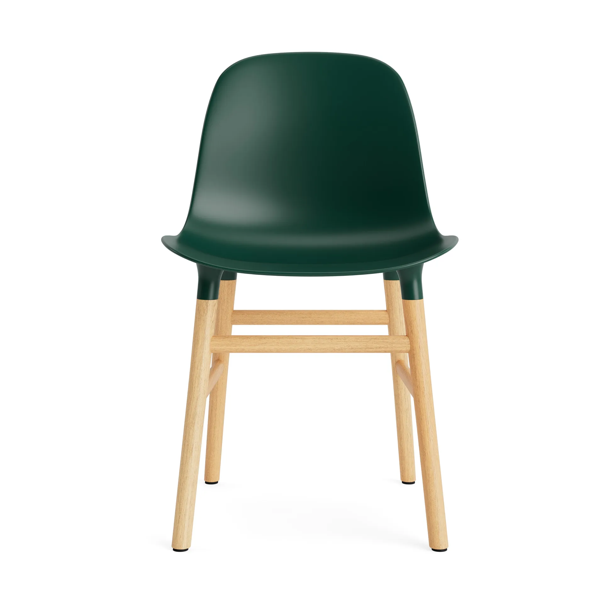 Chaise Form, green, pieds en chêne Normann Copenhagen