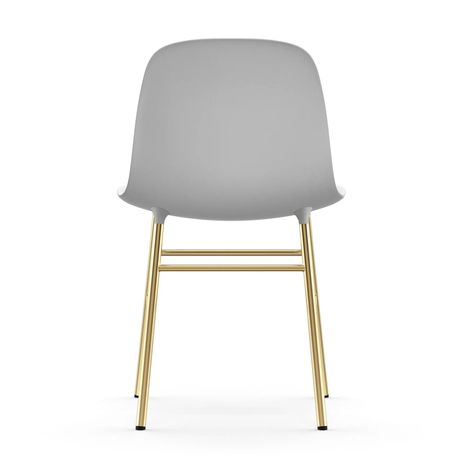 Chaise Form pieds en laiton, Blanc Normann Copenhagen