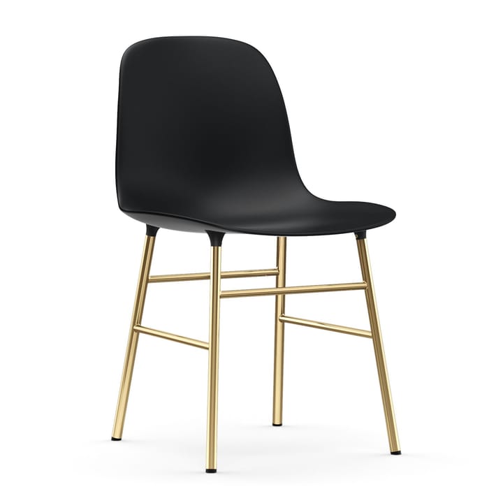 Chaise Form pieds en laiton - Noir - Normann Copenhagen