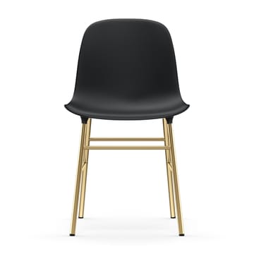 Chaise Form pieds en laiton - Noir - Normann Copenhagen
