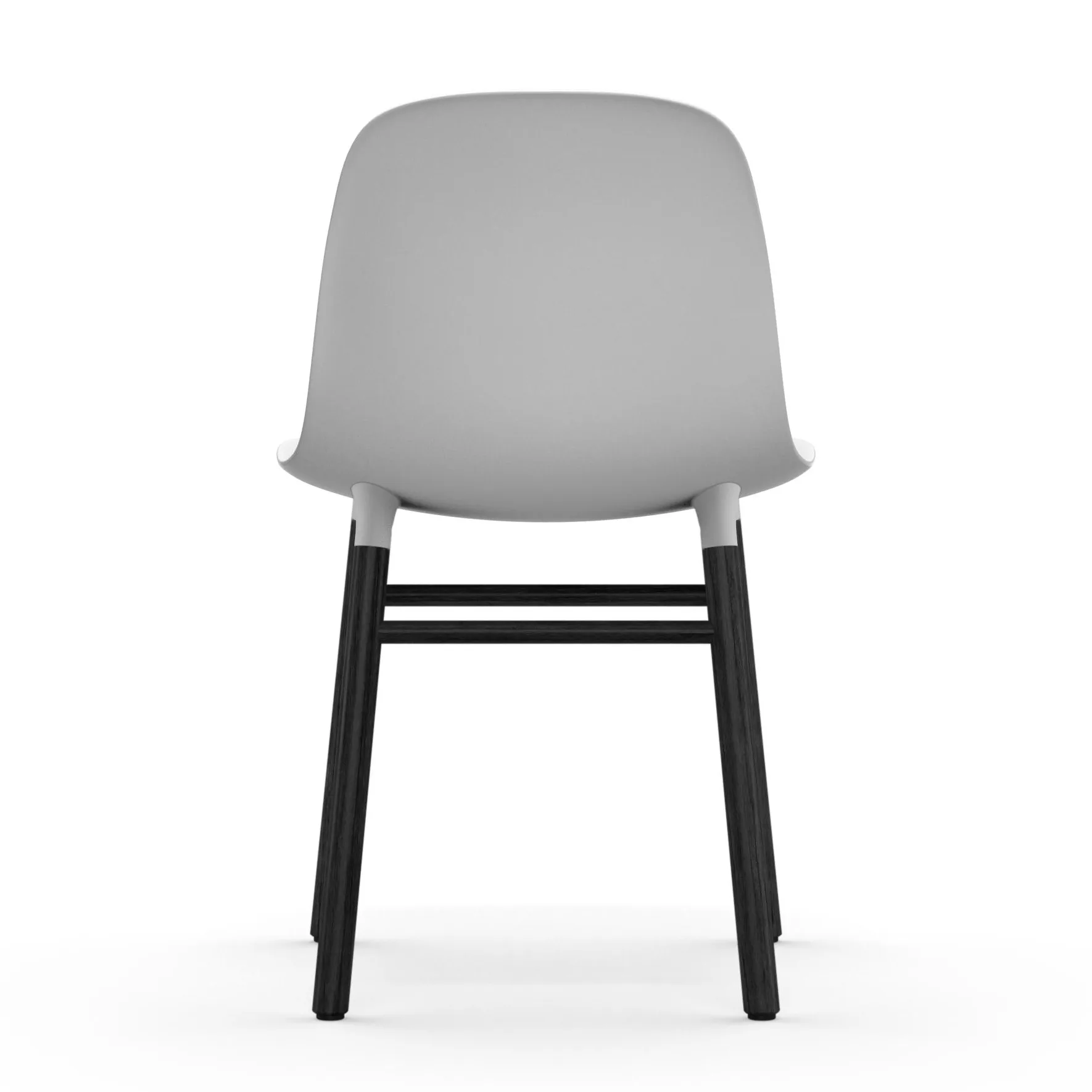 Chaise Form pieds noirs, Blanc Normann Copenhagen