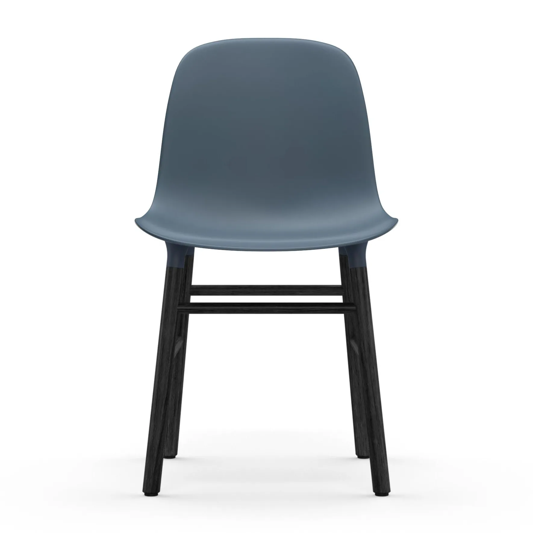 Chaise Form pieds noirs, Bleu Normann Copenhagen