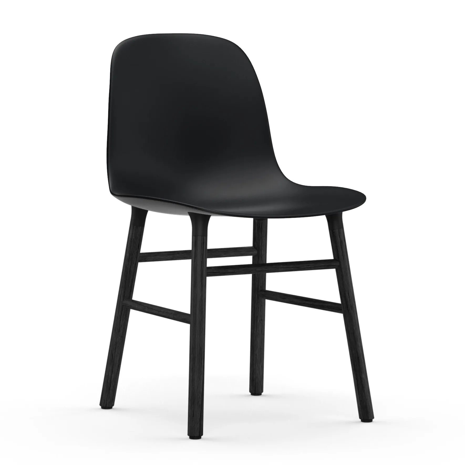 Chaise Form pieds noirs, Noir Normann Copenhagen
