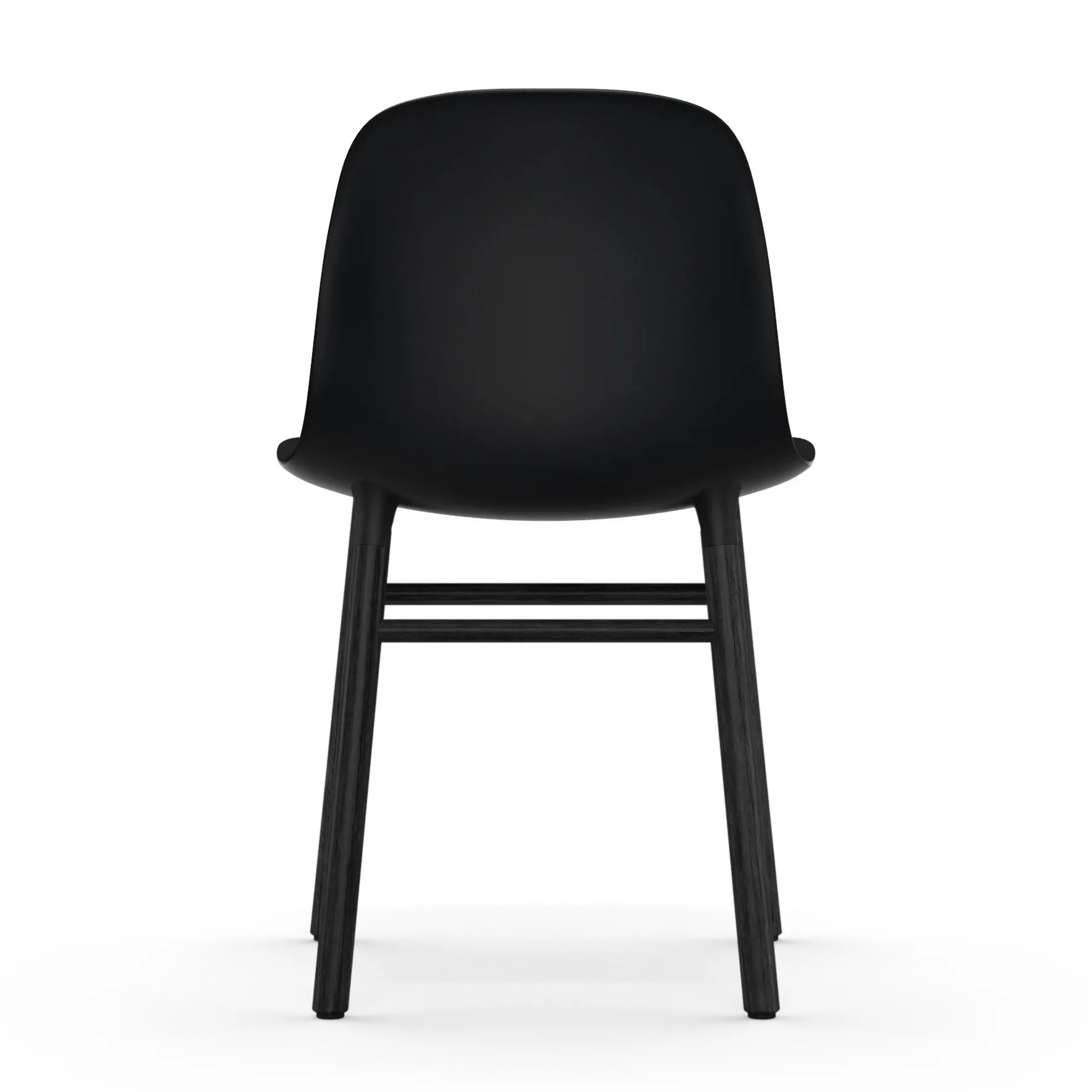 Chaise Form pieds noirs, Noir Normann Copenhagen