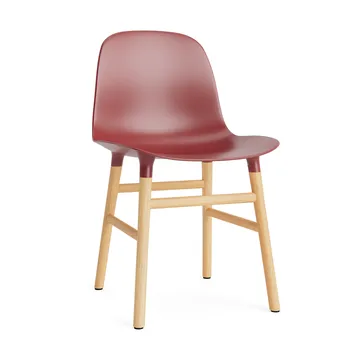 Chaise Form - red, pieds en chêne - Normann Copenhagen