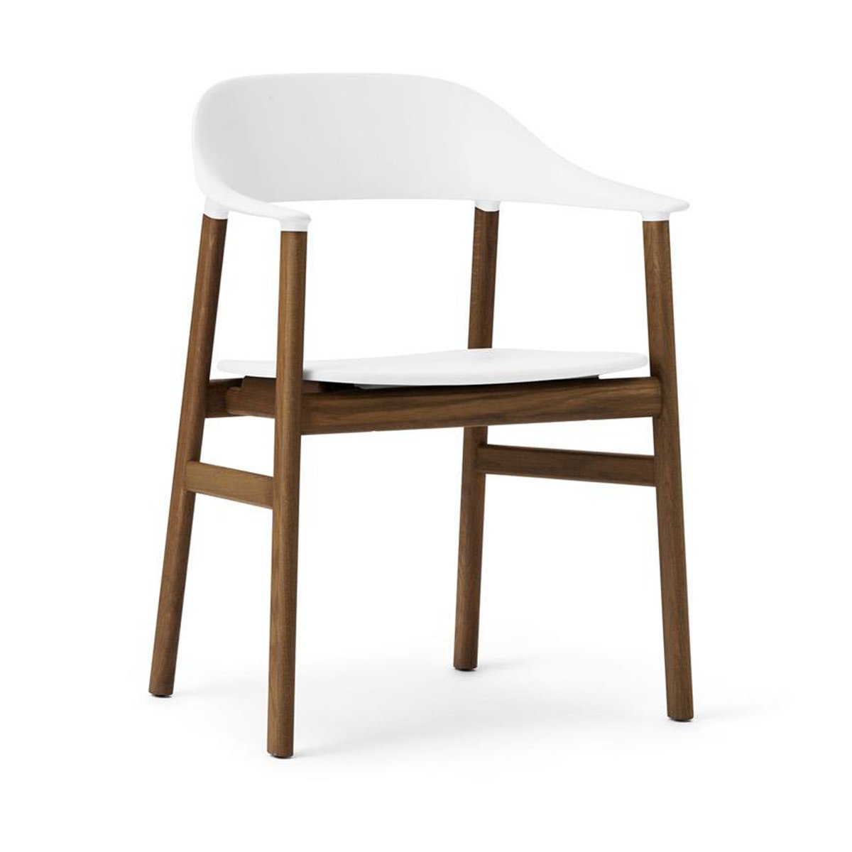 Normann Copenhagen Chaise Herit chêne fumé Blanc | Design Scandinave | Chaises | Blanc