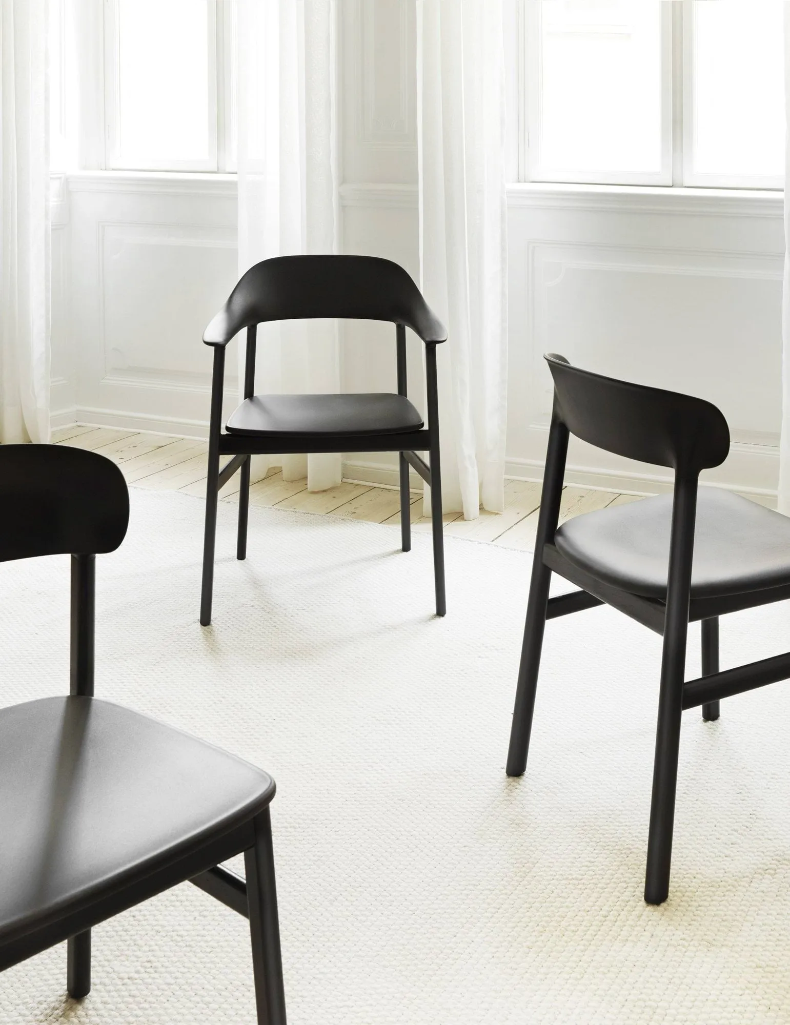 Chaise Herit chêne fumé, Gris Normann Copenhagen