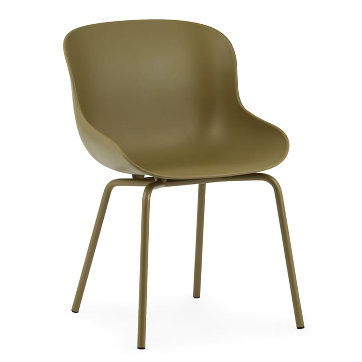 Chaise Hyg pieds en métal - Vert olive - Normann Copenhagen