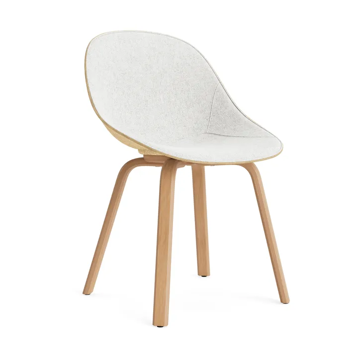 Chaise Mat Chair habillée sur le devant - Hallingdal 110-hemp-beech - Normann Copenhagen