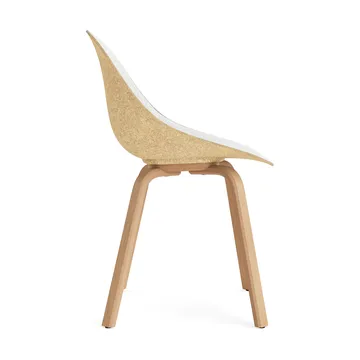Chaise Mat Chair habillée sur le devant - Hallingdal 110-hemp-beech - Normann Copenhagen