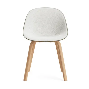 Chaise Mat Chair habillée sur le devant - Hallingdal 110-seaweed-beech - Normann Copenhagen