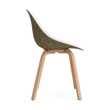 Chaise Mat Chair habillée sur le devant - Hallingdal 110-seaweed-beech - Normann Copenhagen