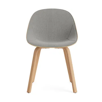 Chaise Mat Chair habillée sur le devant - Remix 133-hemp-beech - Normann Copenhagen