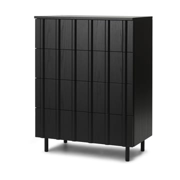Commode Rib, 4 tiroirs - Soft Black - Normann Copenhagen