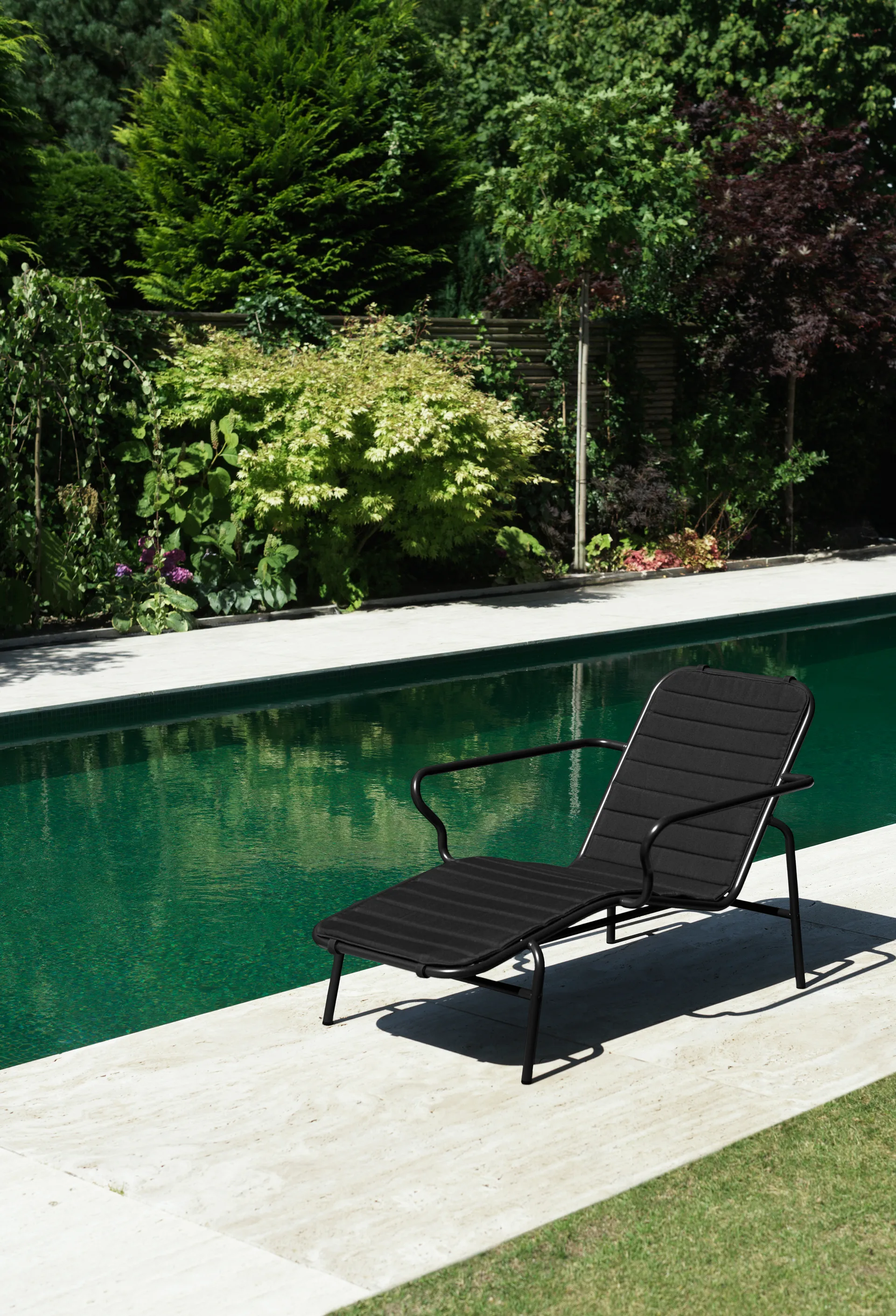 Coussin Vig pour chaise longue, Black Normann Copenhagen