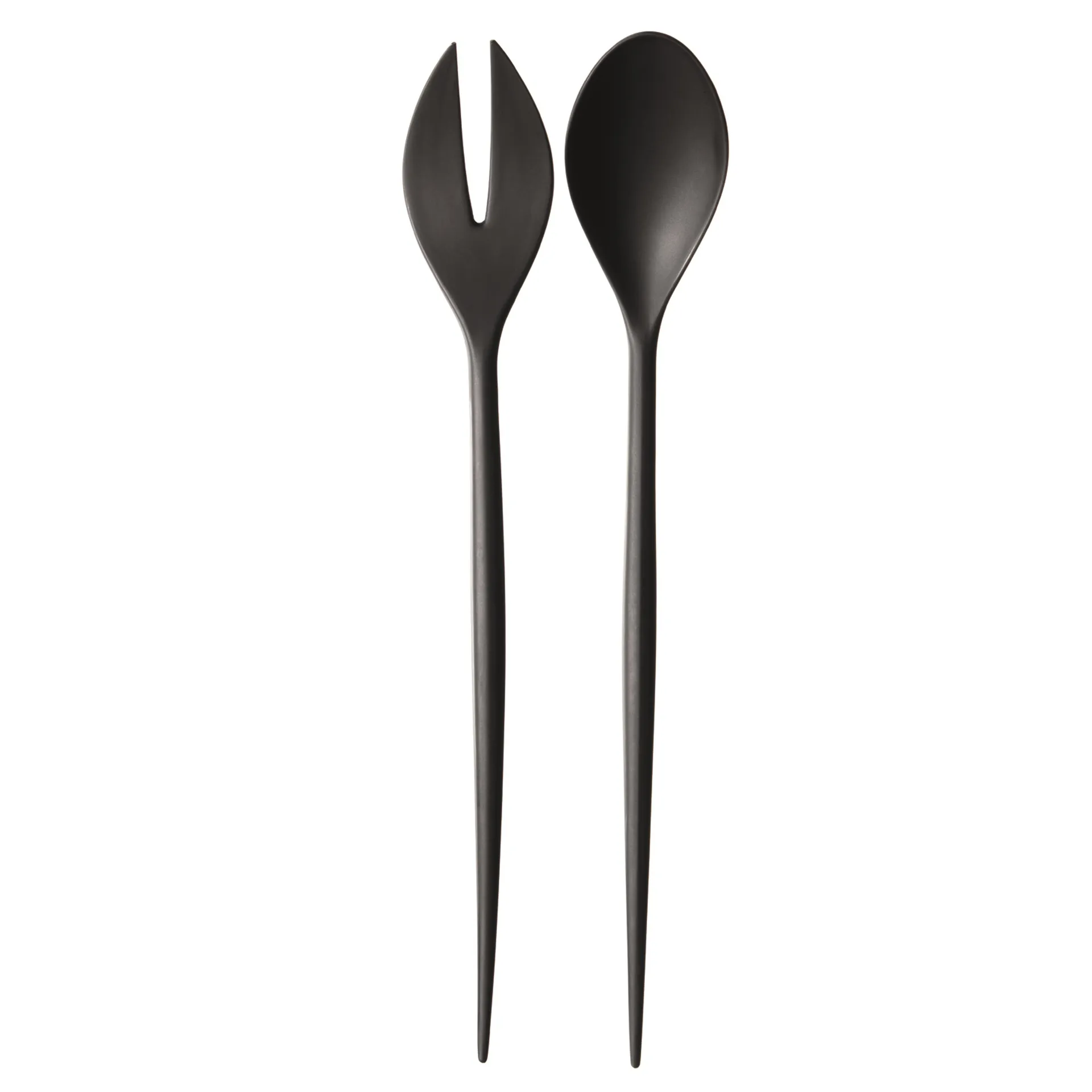 Couverts à salade Krenit, noir Normann Copenhagen