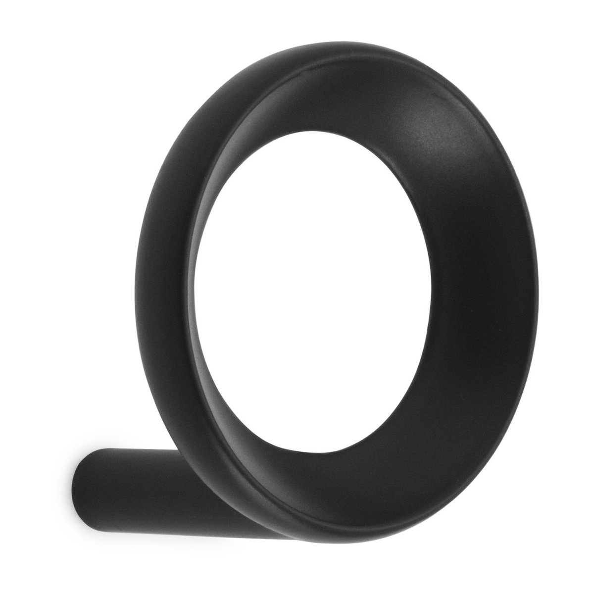 Normann Copenhagen Crochet Loop petit o4,4 cm Noir | Design Scandinave | Crochets & Portemanteaux muraux | Noir