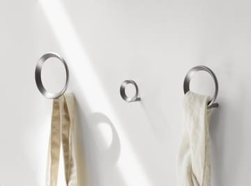 Crochet Loop petit Ø9,4 cm - Zinc brossé - Normann Copenhagen