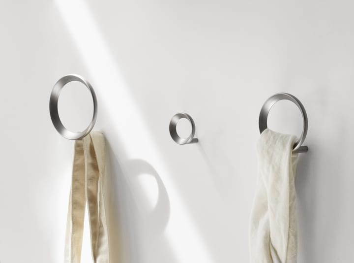 Crochet Loop petit Ø9,4 cm, Zinc brossé Normann Copenhagen