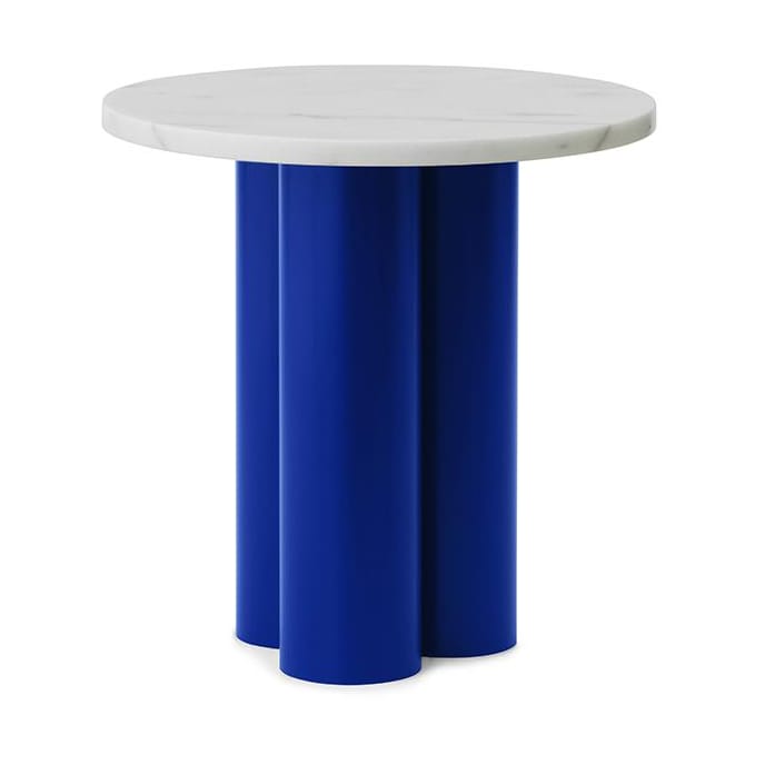 Dit table d'appoint Ø40 cm - Blanc Carrara-bleu clair - Normann Copenhagen
