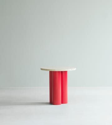 Dit table d'appoint Ø40 cm - Travertine Light-bright red - Normann Copenhagen