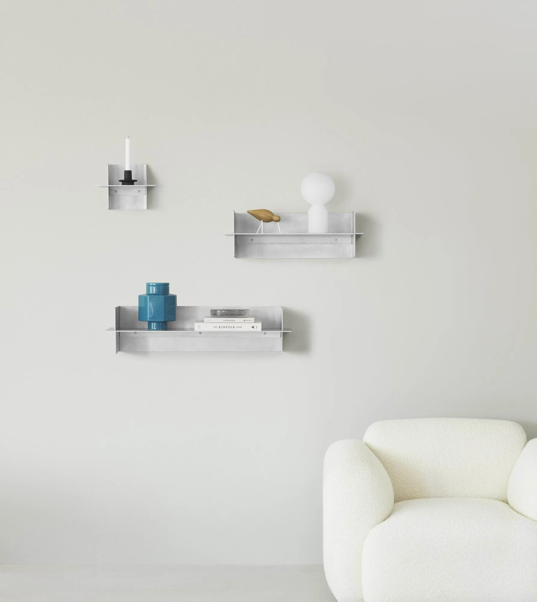 Étagère Alu Shelf 80 cm, Aluminium Normann Copenhagen