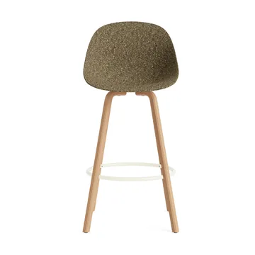 Fauteuil avec accoudoirs Mat Bar Armchair 75 cm - Seaweed-beech-cream steel - Normann Copenhagen