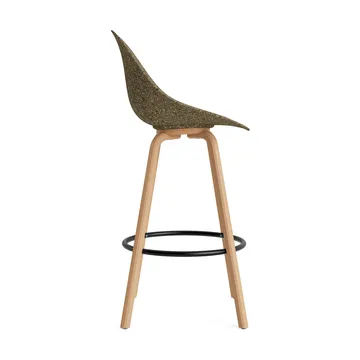 Fauteuil avec accoudoirs Mat Bar Armchair 75 cm - Seaweed-hêtre-acier noir - Normann Copenhagen