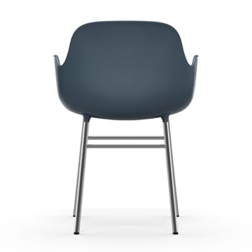 Fauteuil Form pieds chromés - Bleu - Normann Copenhagen