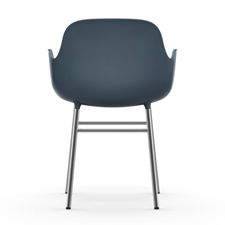 Fauteuil Form pieds chromés, Bleu Normann Copenhagen