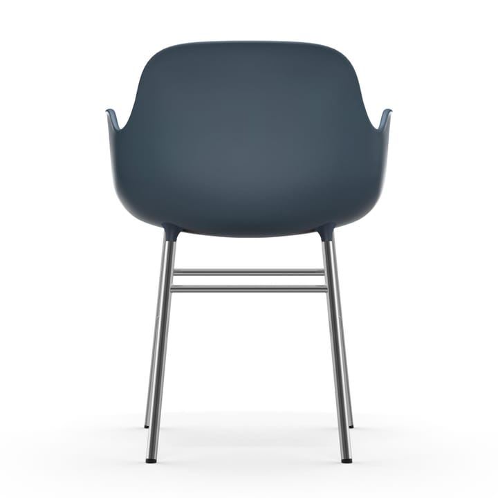 Fauteuil Form pieds chromés - Bleu - Normann Copenhagen